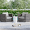 Comfort-Ready Fully Assembled Patio Chair with Plush Cushions – Ideal for Outdoor Relaxation