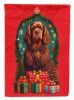 Sussex Spaniel Holiday Christmas House Flag Large Porch Sleeve Pole Decorative Outside Yard Banner Artwork Wall Hanging, Polyester, House Size