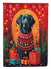 Flat-Coated Retriever Holiday Christmas House Flag Large Porch Sleeve Pole Decorative Outside Yard Banner Artwork Wall Hanging, Polyester, House Size