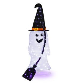 4ft Ghost 100LED Lighted Outdoor Halloween Decorations