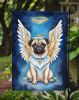 Pug My Angel Garden Flag Mailbox Flag Decorative Yard Flag Banner Outside Patio Artwork Yard Flower Beds, Garden Size, Multicolor