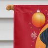 Greater Swiss Mountain Dog Holiday Christmas House Flag Large Porch Sleeve Pole Decorative Outside Yard Banner Artwork Wall Hanging, Polyester