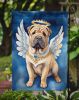 Shar Pei My Angel Garden Flag Mailbox Flag Decorative Yard Flag Banner Outside Patio Artwork Yard Flower Beds, Garden Size, Multicolor
