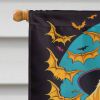 Yellow Labrador Retriever Witchy Halloween House Flag Large Porch Sleeve Pole Decorative Outside Yard Banner Artwork Wall Hanging, Polyester