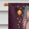 Chinese Crested Holiday Christmas House Flag Large Porch Sleeve Pole Decorative Outside Yard Banner Artwork Wall Hanging, Polyester, House Size