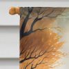 Rottweiler Spooky Halloween House Flag Large Porch Sleeve Pole Decorative Outside Yard Banner Artwork Wall Hanging, Polyester, House Size, Multicolor