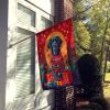 Flat-Coated Retriever Holiday Christmas House Flag Large Porch Sleeve Pole Decorative Outside Yard Banner Artwork Wall Hanging, Polyester, House Size