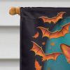 Corgi Witchy Halloween House Flag Large Porch Sleeve Pole Decorative Outside Yard Banner Artwork Wall Hanging, Polyester, House Size, Multicolor