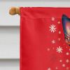 Miniature Pinscher Holiday Christmas House Flag Large Porch Sleeve Pole Decorative Outside Yard Banner Artwork Wall Hanging, Polyester, House Size