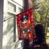 Japanese Chin Holiday Christmas House Flag Large Porch Sleeve Pole Decorative Outside Yard Banner Artwork Wall Hanging, Polyester, House Size
