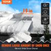 VEVOR Snow Roof Rake, 30ft Reach Aluminium Roof Shovel with Slide Cloth, Premium 19" Blade Snow Removal Tool, Safe on Roof with Roll Wheels