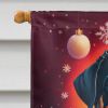 Rottweiler Holiday Christmas House Flag Large Porch Sleeve Pole Decorative Outside Yard Banner Artwork Wall Hanging, Polyester, House Size, Multicolor