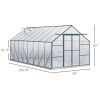 16' x 8' Aluminum Greenhouse