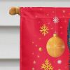 Schipperke Holiday Christmas House Flag Large Porch Sleeve Pole Decorative Outside Yard Banner Artwork Wall Hanging, Polyester, House Size, Multicolor