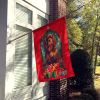 Sussex Spaniel Holiday Christmas House Flag Large Porch Sleeve Pole Decorative Outside Yard Banner Artwork Wall Hanging, Polyester, House Size