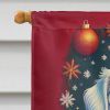 Maltese Holiday Christmas House Flag Large Porch Sleeve Pole Decorative Outside Yard Banner Artwork Wall Hanging, Polyester, House Size, Multicolor