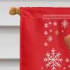 Lakeland Terrier Holiday Christmas House Flag Large Porch Sleeve Pole Decorative Outside Yard Banner Artwork Wall Hanging, Polyester, House Size