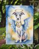Whippet My Angel Garden Flag Mailbox Flag Decorative Yard Flag Banner Outside Patio Artwork Yard Flower Beds, Garden Size, Multicolor
