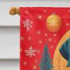 Labrador Retriever Holiday Christmas House Flag Large Porch Sleeve Pole Decorative Outside Yard Banner Artwork Wall Hanging, Polyester, House Size