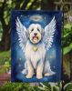 Old English Sheepdog My Angel Garden Flag Mailbox Flag Decorative Yard Flag Banner Outside Patio Artwork Yard Flower Beds, Garden Size, Multicolor