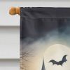 Affenpinscher Spooky Halloween House Flag Large Porch Sleeve Pole Decorative Outside Yard Banner Artwork Wall Hanging, Polyester, House Size