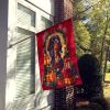 Gordon Setter Holiday Christmas House Flag Large Porch Sleeve Pole Decorative Outside Yard Banner Artwork Wall Hanging, Polyester, House Size