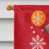 Glen of Imaal Terrier Holiday Christmas House Flag Large Porch Sleeve Pole Decorative Outside Yard Banner Artwork Wall Hanging, Polyester, House Size
