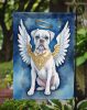 White Boxer My Angel Garden Flag Mailbox Flag Decorative Yard Flag Banner Outside Patio Artwork Yard Flower Beds, Garden Size, Multicolor