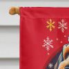 Sealyham Terrier Holiday Christmas House Flag Large Porch Sleeve Pole Decorative Outside Yard Banner Artwork Wall Hanging, Polyester, House Size
