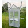 Mini Greenhouse Kit - Outdoor Small Green House, Wood, Plant Stand for Indoor Garden & Patio Balcony Apartments Porch Terrace Outsid Accessories