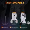 4ft Ghost 100LED Lighted Outdoor Halloween Decorations
