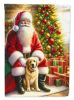 Labrador Retriever and Santa Claus Garden Flag Mailbox Flag Decorative Yard Flag Banner Outside Patio Artwork Yard Flower Beds, Garden Size